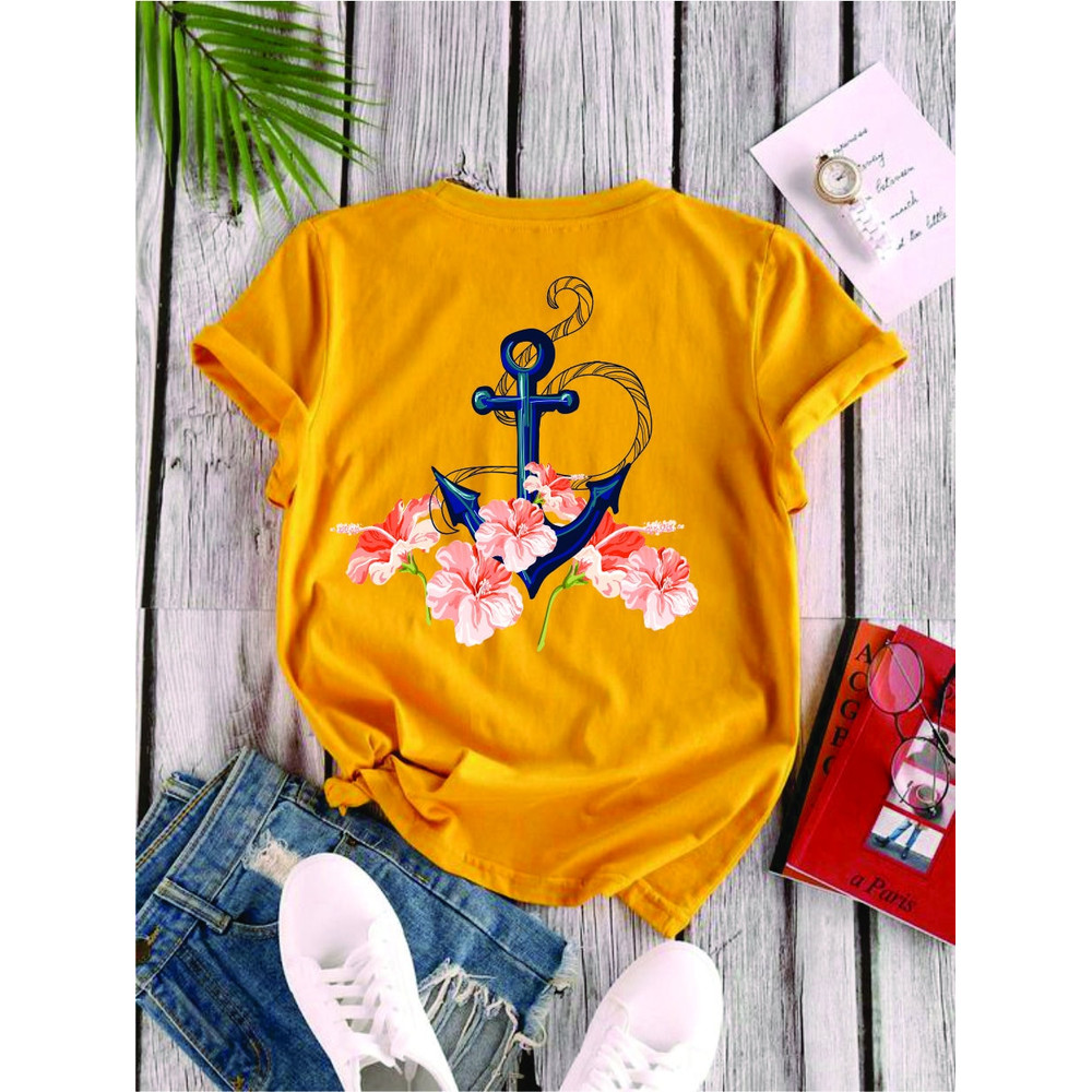 Ship Anchor Rose Flower PDF PNG Instant Digital Download Clipart Vector Outline Stencil - 4.jpg