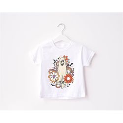 pumpkin season toddler shirt, cute fall girls shirt, toddler youth fall tee, retro boho cute vintage bodysuit, flower gh