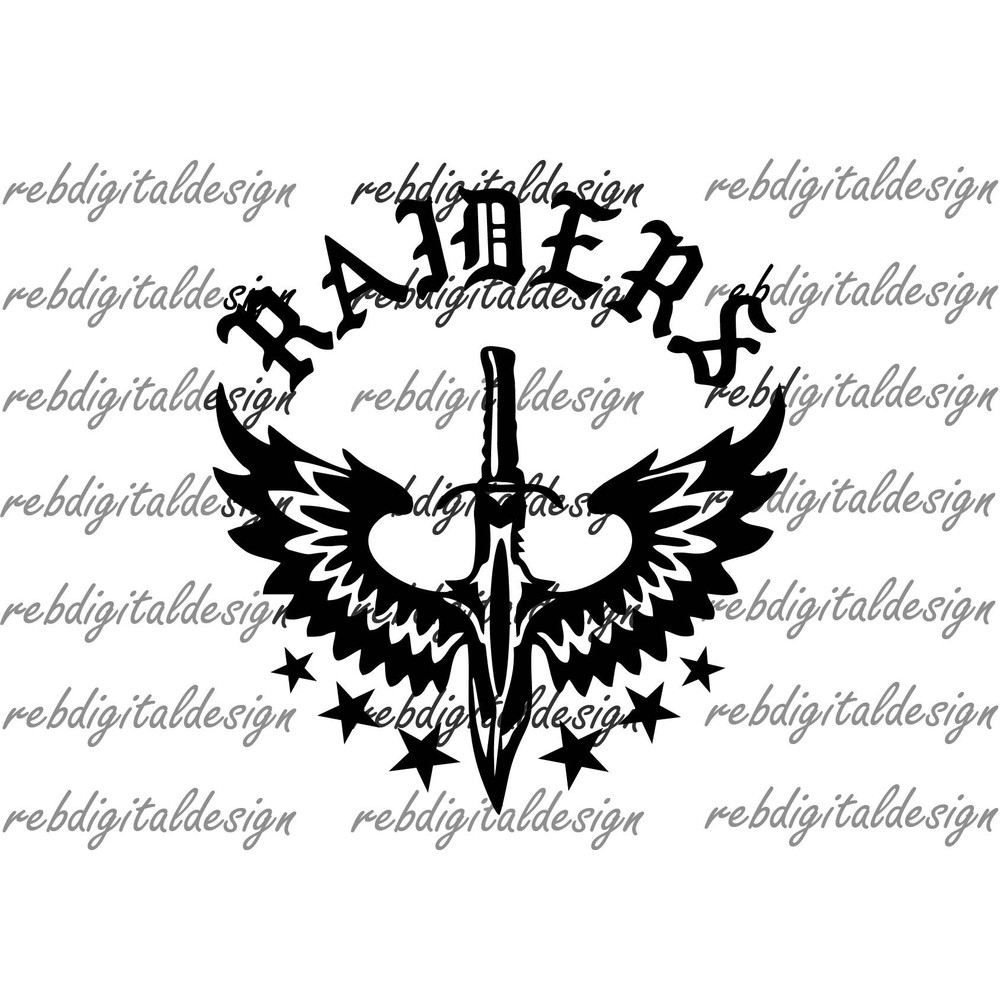 Winged Raiders, SVG PNG PDF EPs instant download cutting files cricut instant download - 1.jpg