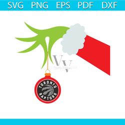 toronto raptors grinch hand holding christmas svg, grinch christmas svg design download