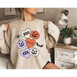 pumpkins and bats halloween tee, spooky mama halloween mom shirt, scary trick or treat, boo shirt, womens cute pumpkin h