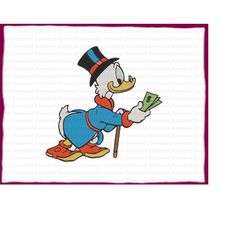 scrooge mcduck ducktales fill embroidery design 35 - instant download