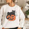 Black Cat on Pumpkin Sweatshirt, Sweater for fall, Black Cat Sweater, Halloween Black Cat Design, Halloween Gifts for Cat Owner - 2.jpg