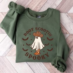 boot scootin spooky sweatshirt and hoodie,halloween shirt ,cowboy ghost shirt,western halloween shirt, halloween gift, c