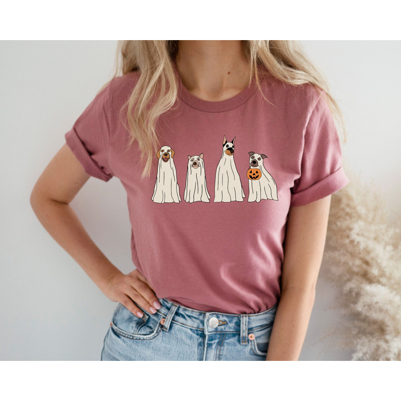 Dog Halloween Shirt, Ghost T Shirt, Ghost Dog TShirt, Fall T-shirts for Women, Funny Halloween, Halloween 2023 - 3.jpg