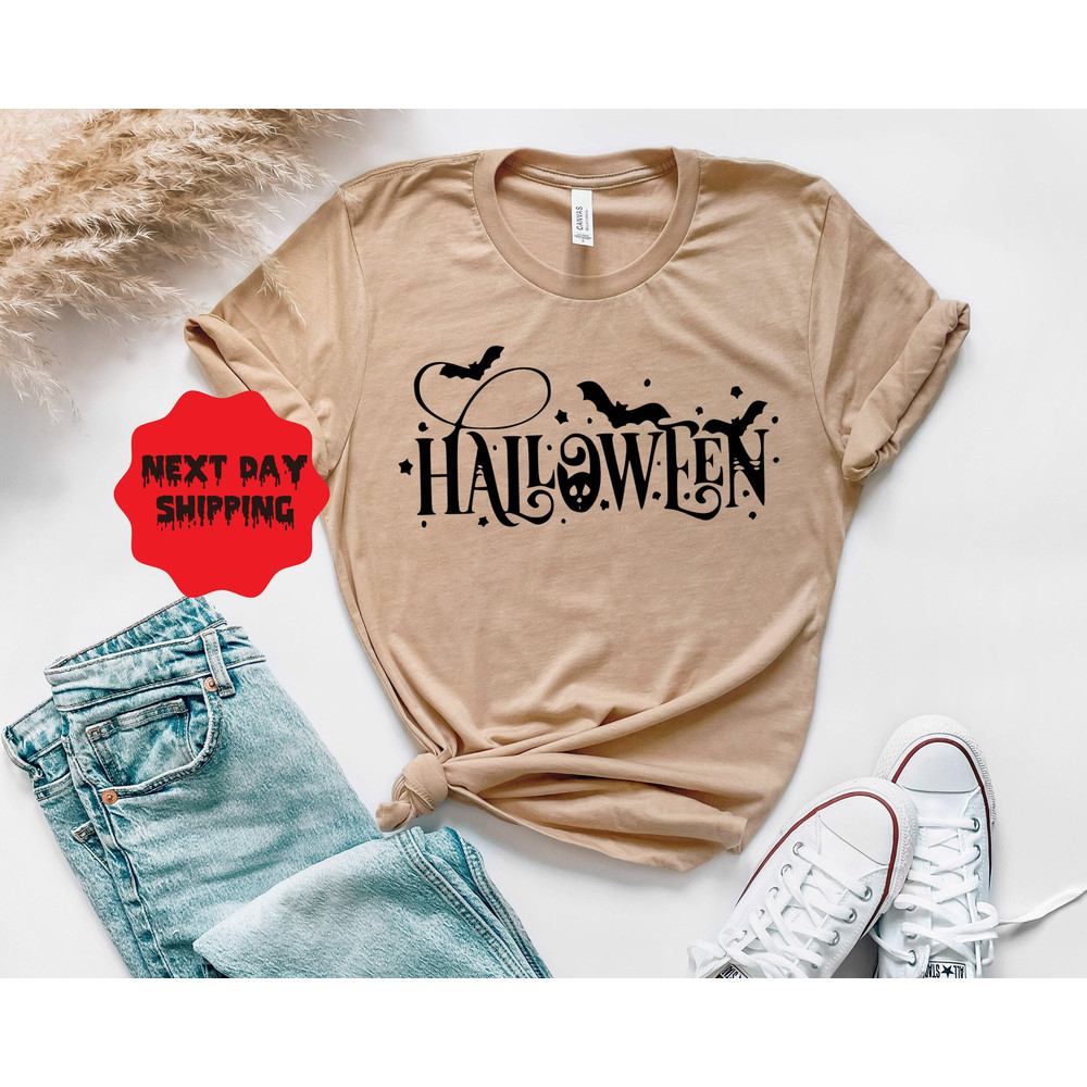 Funny Halloween Shirt, Perfect for Halloween Parties, Gifts, and Costumes! Women's and Kids' Halloween Shirt with Playful 'Boo' Design - 1.jpg