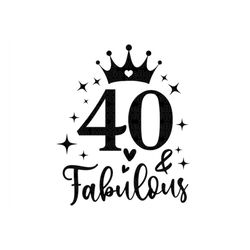 40th birthday svg, 40th Birthday, Birthday svg, 40th birthday shirts svg, PNG, DXF, Cut File for Cricut, Silhouette, Glo
