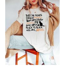 twist the bones shirt, halloween black cat shirt, hocus pocus shirt, halloween shirt, witch shirt, fall shirt