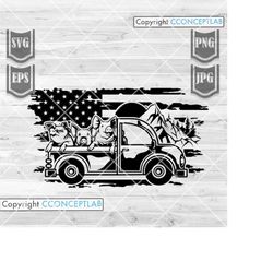 us farm pig svg | cute piglets on truck clipart | animal farmlife stencil | farm life shirt png | pick up car dxf lives
