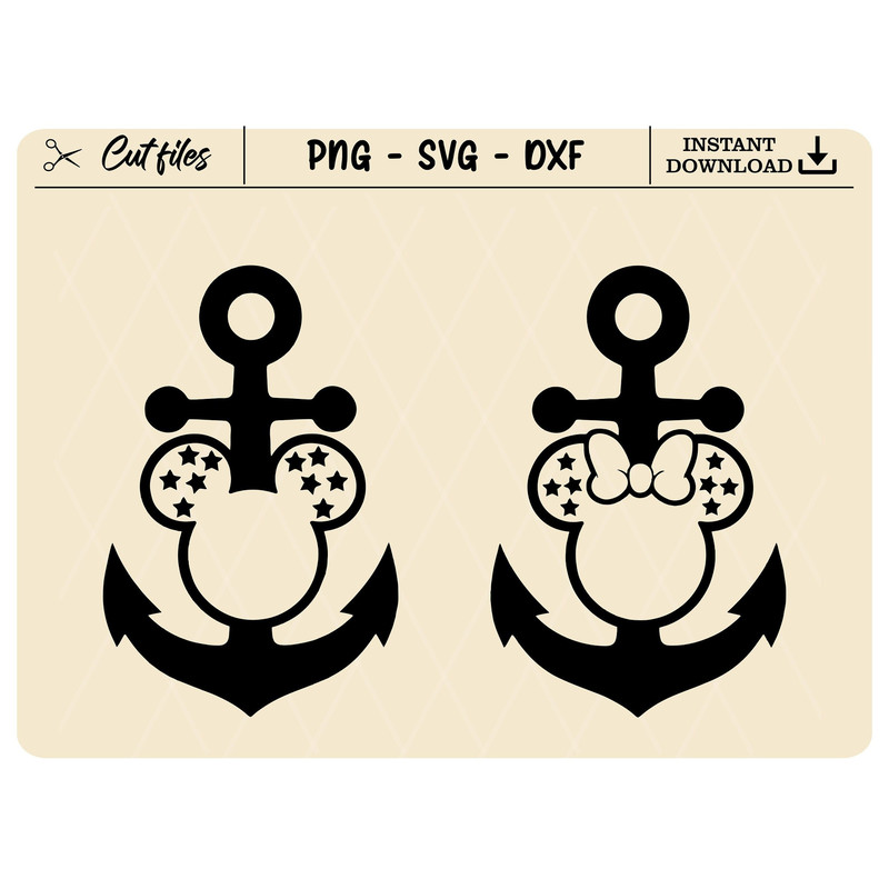 Anchor Mouse Head svg, Cruise svg, captain svg, captain mickey svg, family cruise svg, cruise door svg, sailor svg - 1.jpg