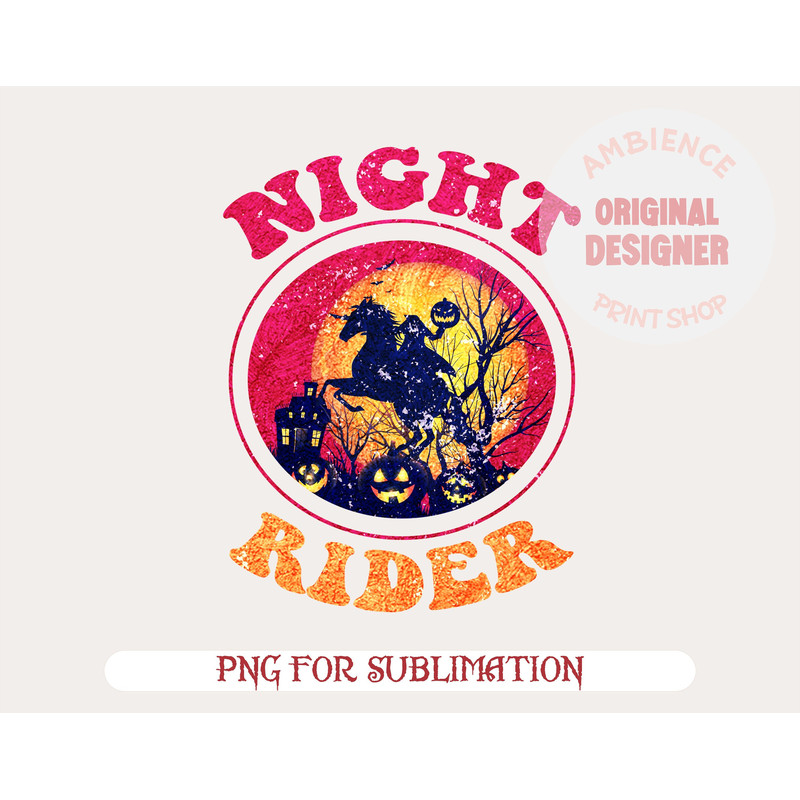Halloween PNG, Night Rider, Digital Download, Spooky Season , Halloween sublimation, pumpkins png , fall PNG, Skeleton Cowboy, Ghost png - 1.jpg
