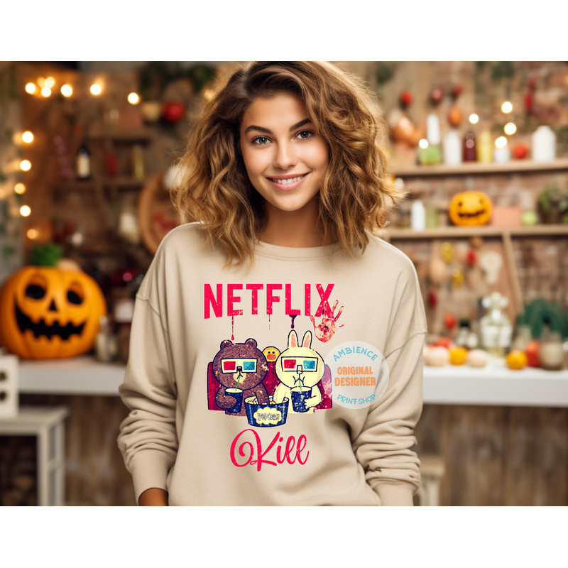 Horror Halloween png, retro Halloween sublimation design, trendy Halloween shirt design, scary movie png, digital download - 4.jpg