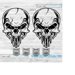 Skull Svg | Skull Svg Bundle | Skull Head Svg | Skull Shirt Svg | Skull Clipart | Skull Head Png | Skull Cutfile| Skull