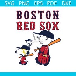 boston red sox let's play baseball together snoopy mlb mug svg, boston red sox png digital download