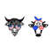 Patriotic Highland Cow SVG, 4th of July SVG, Usa Flag Bandana Sunglasses, Heifer, Png, Files For Cricut, Sublimation Designs Download - 4.jpg