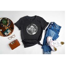 always take the scenic route | camping shirt | camp crew shirt | compass shirt | adventure awaits | mountains shirt | na