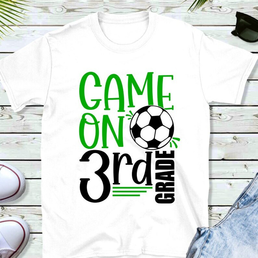 3rd Grade SVG, Game On 3rd Grade SVG, Soccer Shirt SVG, Digital Download, Cut File, Sublimation, Clip Art (svgpngdxfjpeg file formats) - 2.jpg