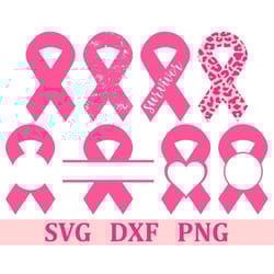 awareness ribbon svg bundle, cancer ribbon svg, digital download, cut files, sublimation, clipart (includes 8 individual