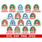 Christmas Rainbow SVG Bundle, Winter Rainbow SVG, Digital Download, Cut File, Sublimation, Clipart (18 svgdxfpngjpeg files) - 1.jpg