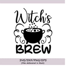 witch's brew svg, halloween svg, witch svg, coffee svg, halloween coffee svg, spooky svg, silhouette cricut cut files, s