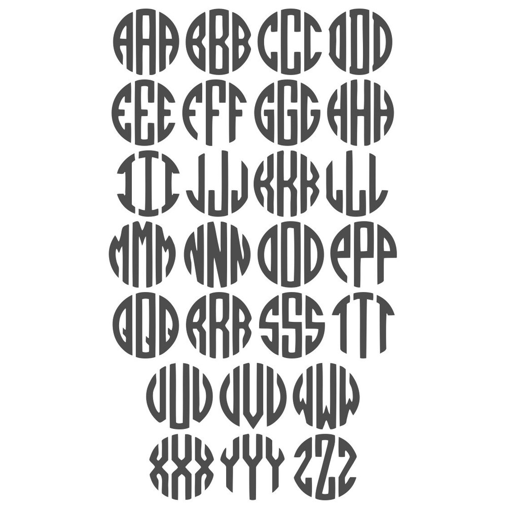 Embroidery Monogram Designs Bundle, 6 Alphabets, Embroidery Monogram PES, Machine Embroidery, Digital Download (Does not come in BX format!) - 5.jpg