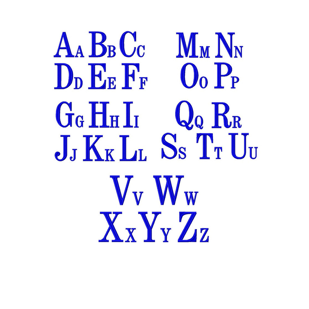 Embroidery Monogram Designs Bundle, 6 Alphabets, Embroidery Monogram PES, Machine Embroidery, Digital Download (Does not come in BX format!) - 6.jpg