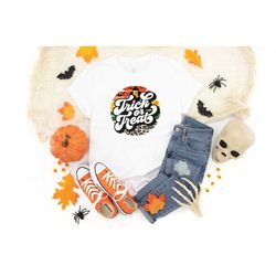 Trick or Treat, Trick or Treat Shirt, Funny Halloween T-Shirt, Toddler Halloween Shirt, Halloween Shirt Kids, Girls Hall