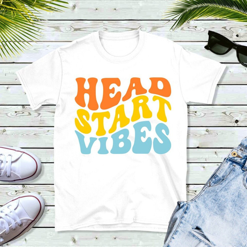 Head Start Vibes SVG, School Retro SVG, Wave, School Shirt SVG, Digital Download, Cut File, Sublimation (svgpngdxfjpeg files) - 2.jpg