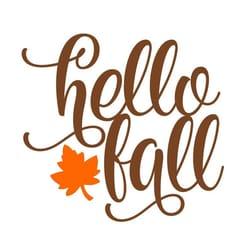 hello fall svg, fall door sign svg, hello fall script svg, digital download, cut file, sublimation, clip art (individual
