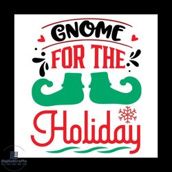 gnome for the holiday svg, christmas svg, xmas svg, gnome svg, holy svg, christmas spirit svg