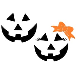 jack-o-lantern faces svg, halloween svg, pumpkin svg, digital download, cut file, sublimation, clip art (2 individual sv