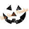 Jack-o-lantern SVG, Grunge Jackolantern SVG, Halloween SVG, Digital Download, Cut File, Sublimation, Clip Art (individual svgdxfpng files) - 1.jpg