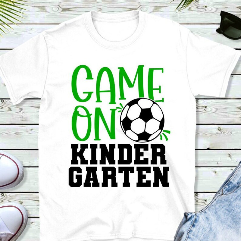 Kindergarten SVG, Game On Kindergarten SVG, Soccer Ball SVG, Digital Download, Cut File, Sublimation, Clip Art (svgpngdxfjpeg formats) - 2.jpg