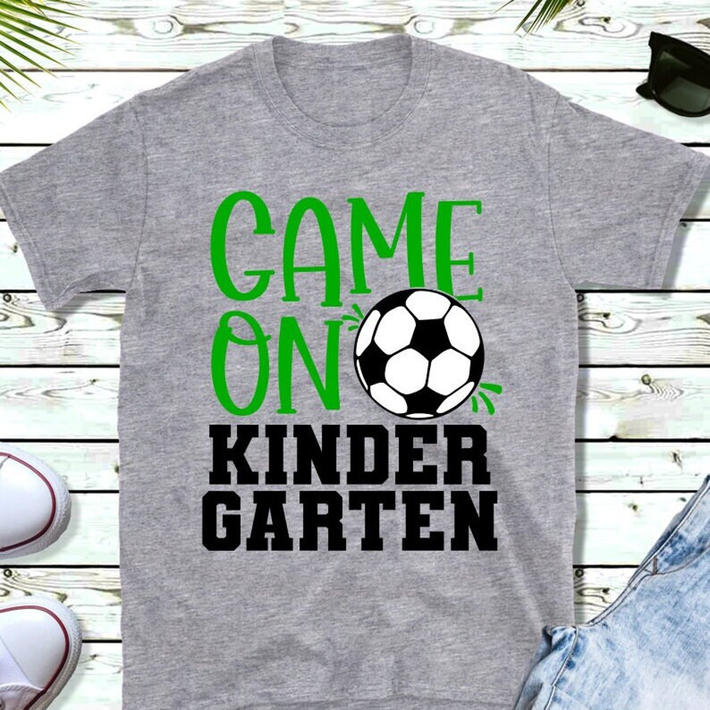 Kindergarten SVG, Game On Kindergarten SVG, Soccer Ball SVG, Digital Download, Cut File, Sublimation, Clip Art (svgpngdxfjpeg formats) - 3.jpg