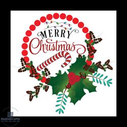 merry christmas svg, christmas svg, xmas svg, xmas wreath svg, christmas gift svg