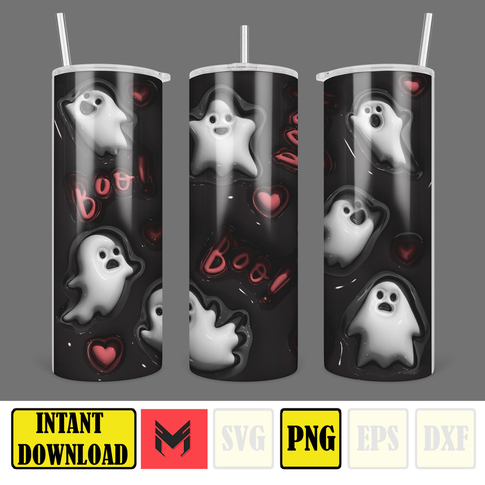 3D Inflated Sublimation Tumbler Design Download PNG, 20 Oz Digital Tumbler Wrap PNG , Instant Download (44).jpg