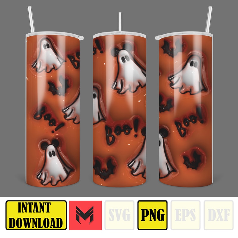 3D Inflated Sublimation Tumbler Design Download PNG, 20 Oz Digital Tumbler Wrap PNG , Instant Download (45).jpg