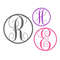 Monogram SVG + TTF Alphabet, Keychain Circle Letters, School Monogram, Digital Download, Cut Files, 26 svgpngdxf files + installable TTF - 5.jpg