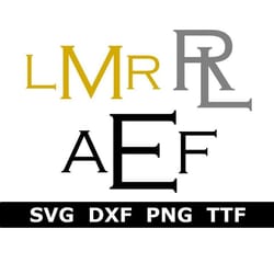 monogram svg ttf alphabet, rustic ranch font, digital download, cut file, sublimation, clip art, 52 individual svgpngdx