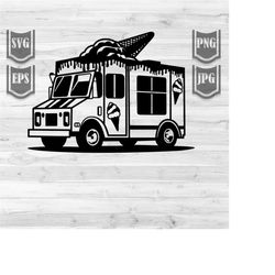 ice cream truck clipart || svg file || ice cream mobile || food truck svg || ice cream vehicle svg || cutting files
