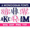 Monogram SVG Bundle + TTF, 6 Monogram Font Alphabets, Digital Download, Cut File, Engraving, Clip Art, individual svgpngdxf files + ttf - 1.jpg