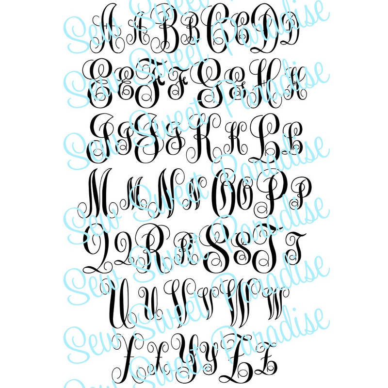 Monogram SVG Bundle + TTF, 6 Monogram Font Alphabets, Digital Download, Cut File, Engraving, Clip Art, individual svgpngdxf files + ttf - 2.jpg