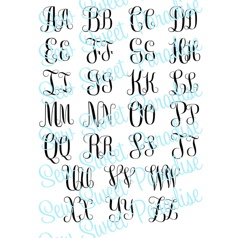 Monogram SVG Bundle + TTF, 6 Monogram Font Alphabets, Digital Download, Cut File, Engraving, Clip Art, individual svgpngdxf files + ttf - 5.jpg