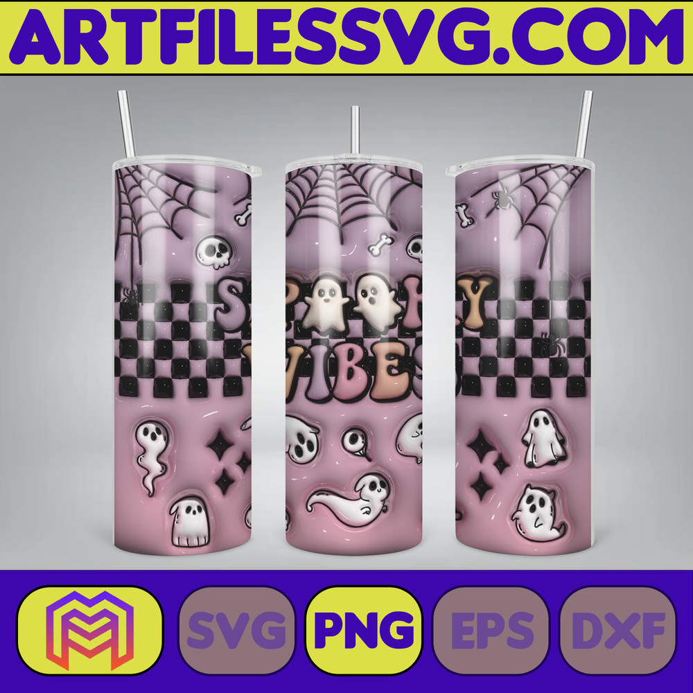 3D Inflated Sublimation Tumbler Design Download PNG, 20 Oz Digital Tumbler Wrap PNG , Instant Download (84).jpg