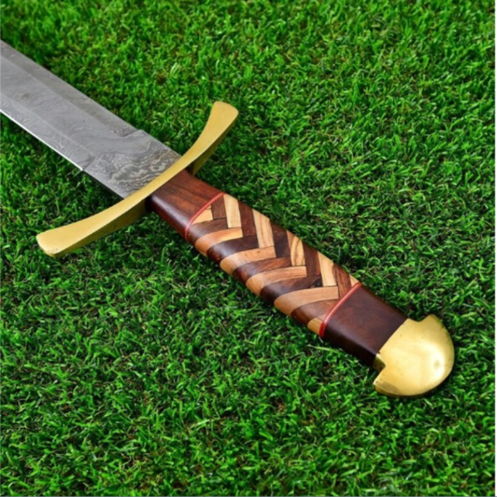 Heathen Army Damascus Steel Sword - Pattern Welded Steel Hand Forged Historicals AU.png