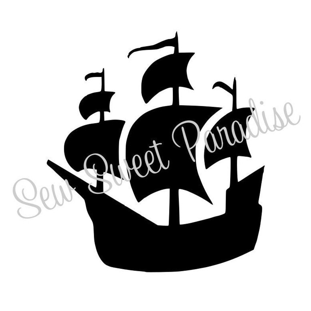 Pirate Ship SVG, Pirate SVG, Digital Download, Cut File, Sublimation, Clip Art (includes svgdxfpng file formats) - 1.jpg