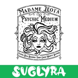 madame leota psychic medium svg, haunted mansion ride svg, madame puddifoot svg
