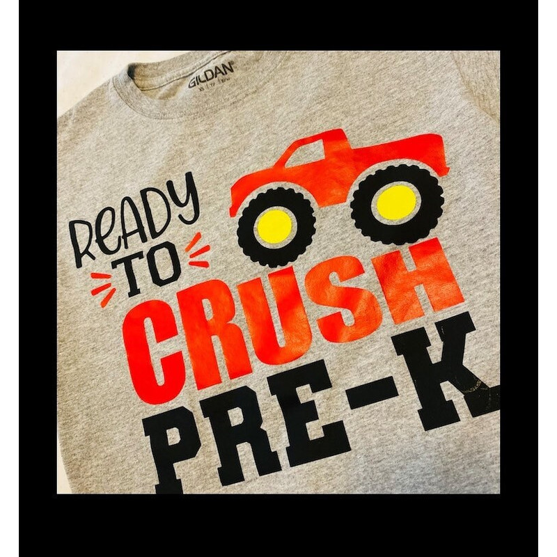 Pre-K SVG, Ready to Crush Pre-K SVG, Pre K Monster Truck Shirt SVG, Digital Download, Cut File, Sublimation (svgpngdxfjpeg files) - 4.jpg