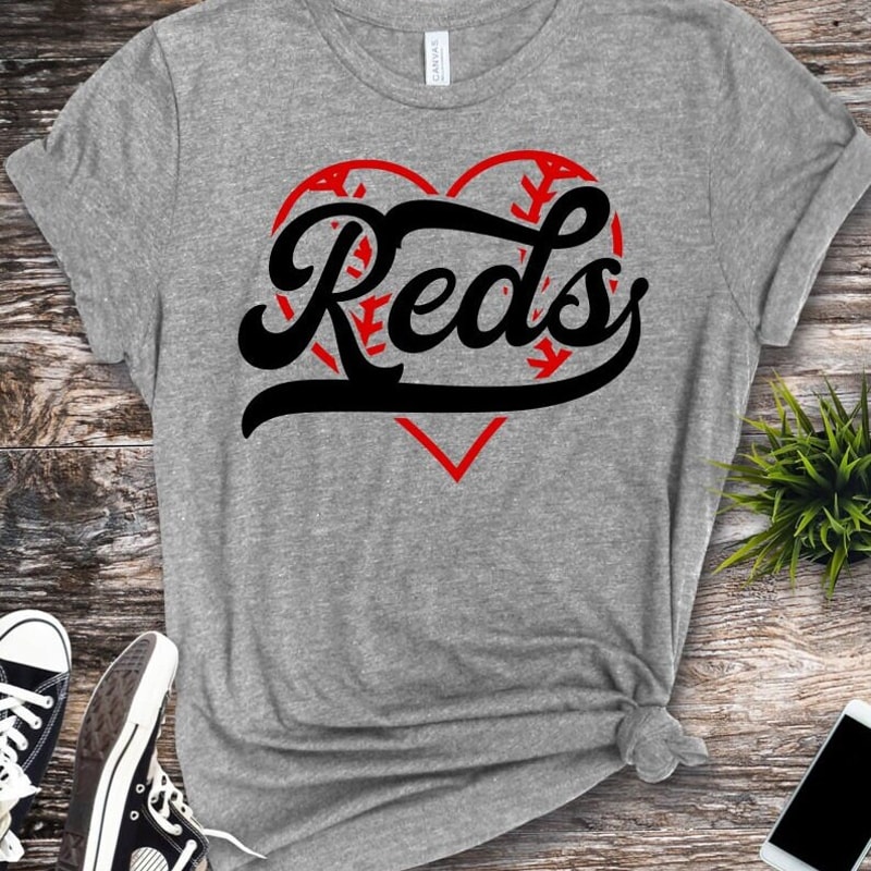 Reds SVG Bundle, Baseball SVG, Reds Shirt SVG, Digital Download, Cut File, Clipart, Sublimation (15 individual svgpngdxfjpeg files) - 4.jpg