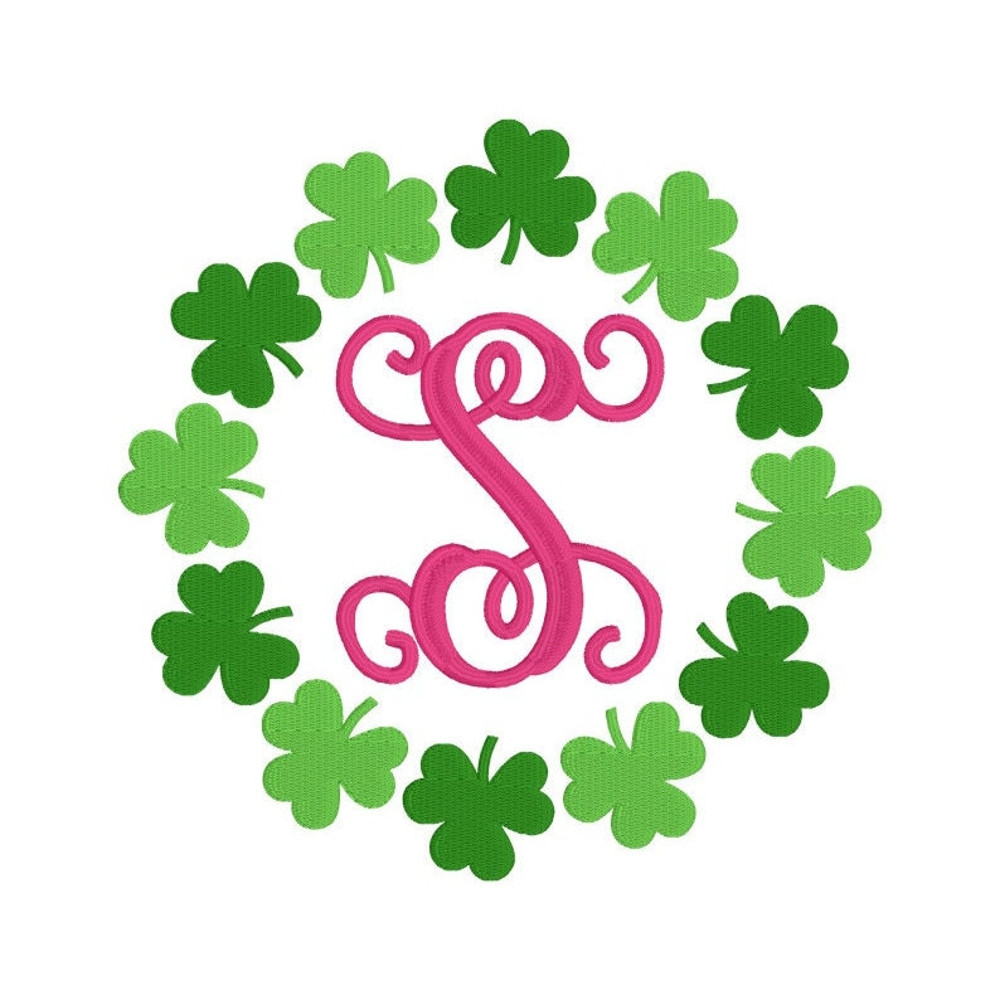 Shamrock Embroidery Designs, MACHINE EMBROIDERY, Lucky Embroidery, St Patrick's Embroidery, 6 Designs, Digital Download, 4x4, 5x7, 6x10 Hoop - 4.jpg